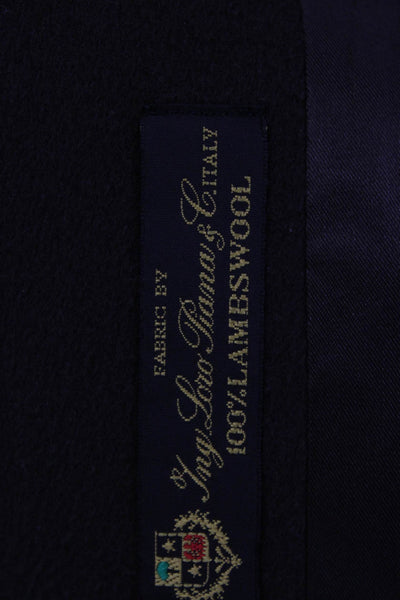 Fleurette Womens Lambswool Brown Overcoat Long Sleeve Size 8