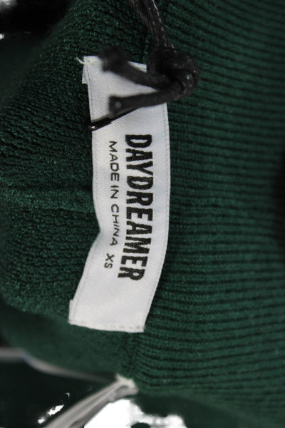 Daydreamer Womens Ankle Pants Green Viscose Pull On Inseam 25in Size XS