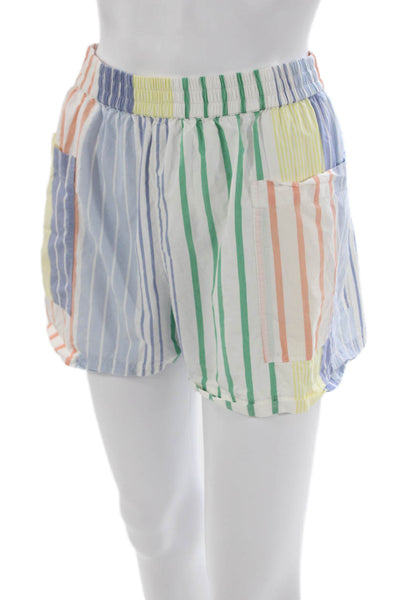 Rails Women Multicolor Striped Collared Button Up Long Sleeve Pajama Set Size S
