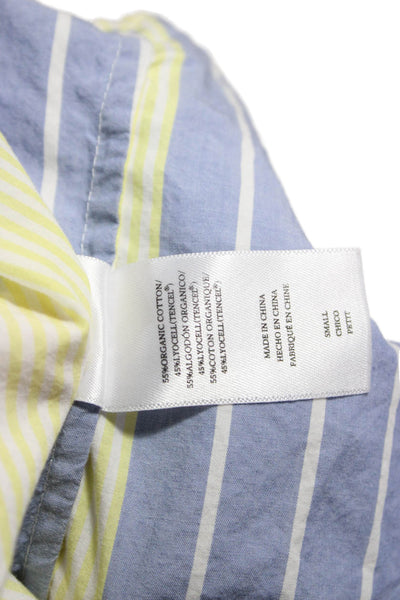 Rails Women Multicolor Striped Collared Button Up Long Sleeve Pajama Set Size S