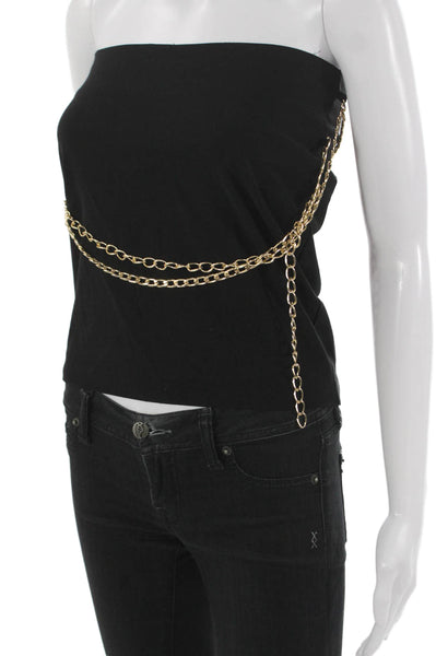 Zara Women Basic Viscose Sleeveless Tank Black Square Neck Size XS