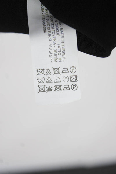 Zara Women Basic Viscose Sleeveless Tank Black Square Neck Size XS