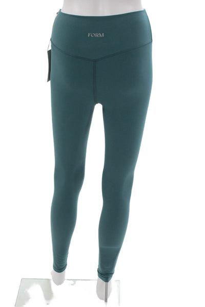 FORM Womens Ankle Leggings Green Polyester Size S
