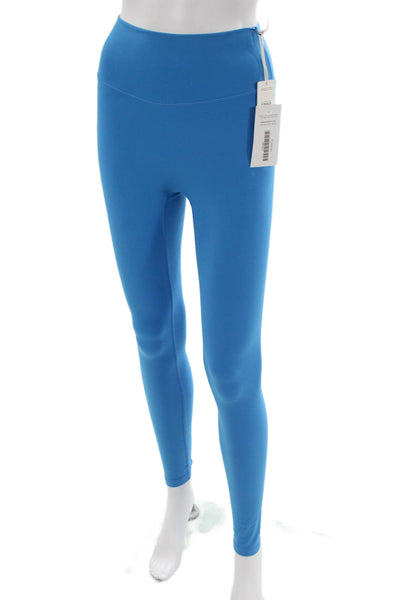 FORM Womens Ankle Leggings Blue Polyester Solid Size S