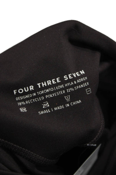 Four Three Seven Women Brown Recycled Polyester Leggings Size S