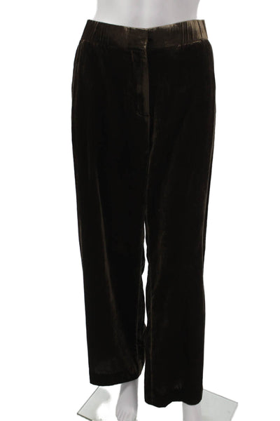 COS Women Dress Pants Brown Viscose Zip Inseam 31 Size 4