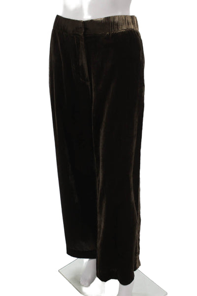 COS Women Dress Pants Brown Viscose Zip Inseam 31 Size 4