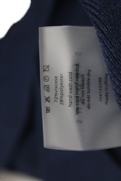 Sundays Womens Blue Flare Skirt Short Pull On Size S