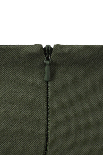 Marissa Webb Women Mini Cotton Lace Up Skirt Green Size 2