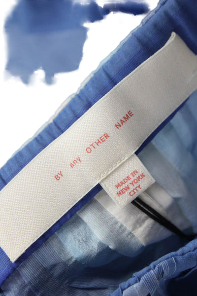 By Any Other Name Women Maxi Skirt Blue Striped Viscose Button Size S