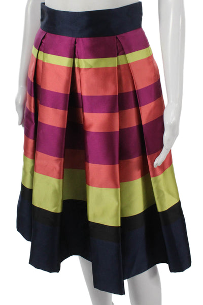 Moulinette Soeurs Anthropologie Women A-Line Striped Skirt Knee Size 2