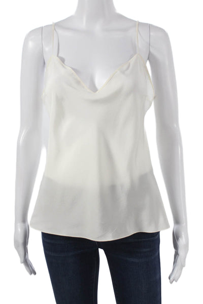 Christian Dior Women Mesh Polka Dot Long Sleeve Blouse Crew Neck White Size S