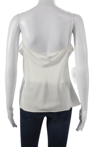 Christian Dior Women Mesh Polka Dot Long Sleeve Blouse Crew Neck White Size S