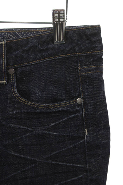 Paige Women Bootcut Jeans Blue Low Rise Cotton Inseam 30 Size 29