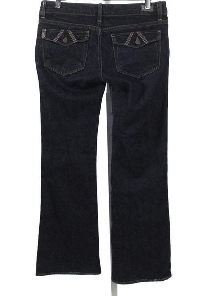 Paige Women Bootcut Jeans Blue Low Rise Cotton Inseam 30 Size 29