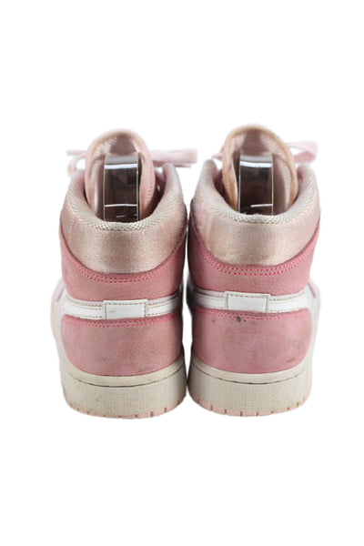 Nike Womens Air Jordan High Top Color Block Sneakers Shoes Pink Size 8