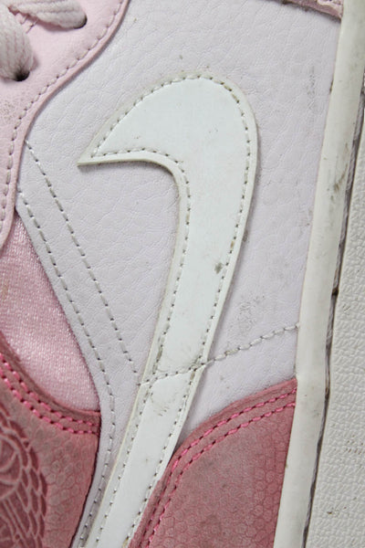 Nike Womens Air Jordan High Top Color Block Sneakers Shoes Pink Size 8