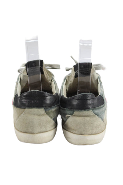 Golden Goose Deluxe Brand Womens Canvas Superstar Sneakers Shoes Gray Size 7.5