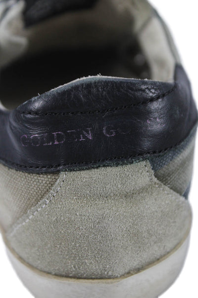 Golden Goose Deluxe Brand Womens Canvas Superstar Sneakers Shoes Gray Size 7.5