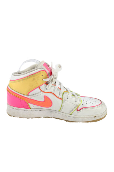 Nike Girls Air Jordan 1 Mid SE Edge Glow Multicolor Size 7Y