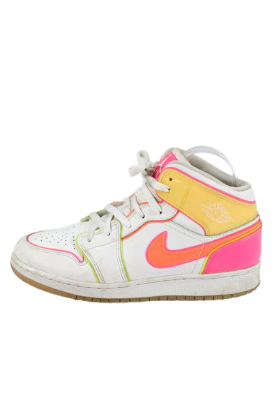 Nike Girls Air Jordan 1 Mid SE Edge Glow Multicolor Size 7Y