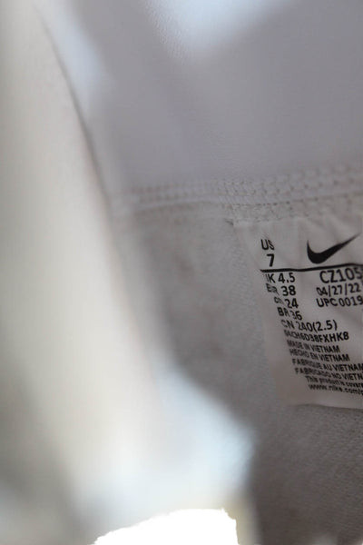 Nike Womens Leather High Top Sneakers Shoes White Size 7