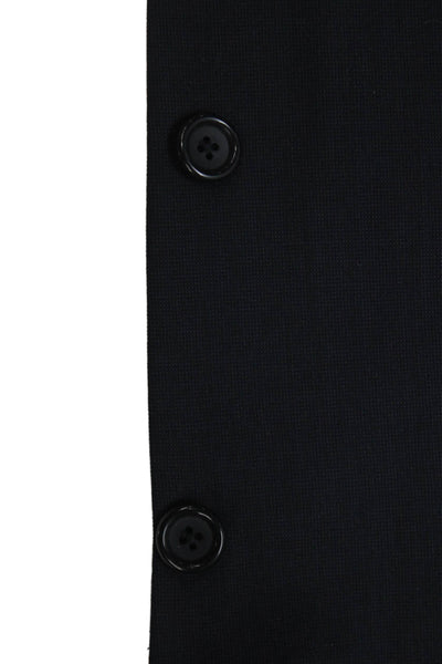 Stafford Mens Black Wool Blazer Buttoned Size 44