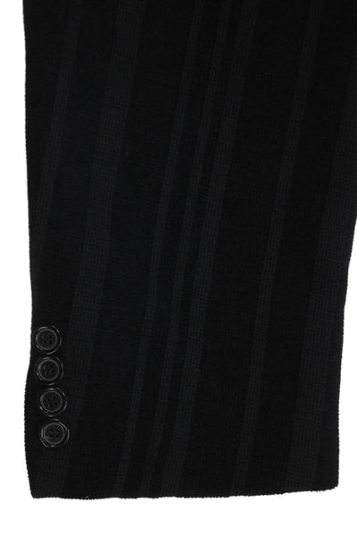 Boss Hugo Boss Mens Striped Cotton Blazer Black Size 44