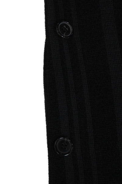 Boss Hugo Boss Mens Striped Cotton Blazer Black Size 44