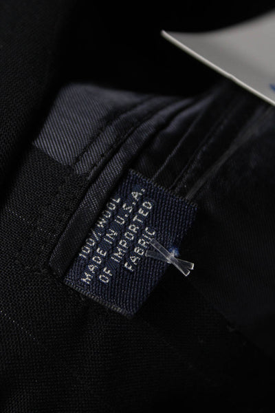 Brooks Brothers Mens Blazer Black 100% Wool Striped Size 42