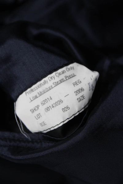 Brooks Brothers Mens Blazer Black 100% Wool Striped Size 42