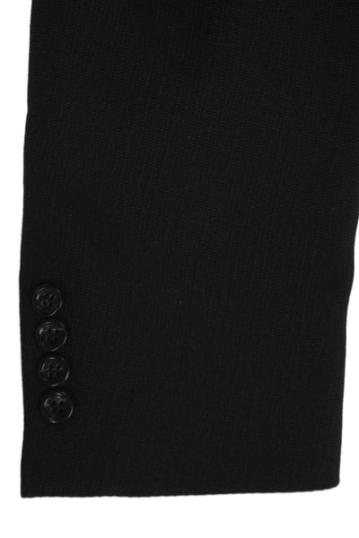 Boss Hugo Boss Mens Black Wool Blazer Solid Size 44