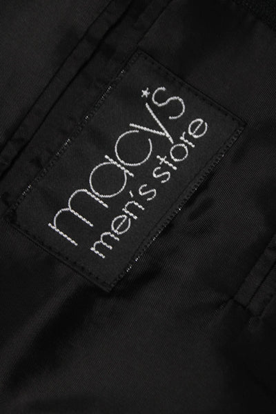 Boss Hugo Boss Mens Black Wool Blazer Solid Size 44