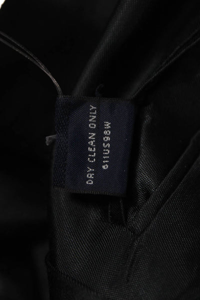 Brooks Brothers Mens Black Wool Buttoned Blazer Size 42