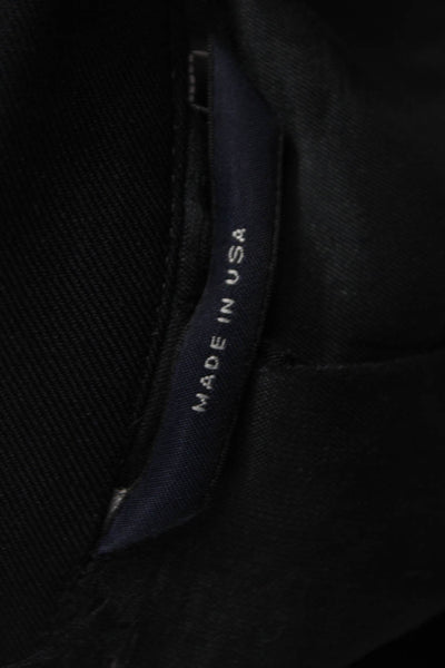Brooks Brothers Mens Black Wool Buttoned Blazer Size 42