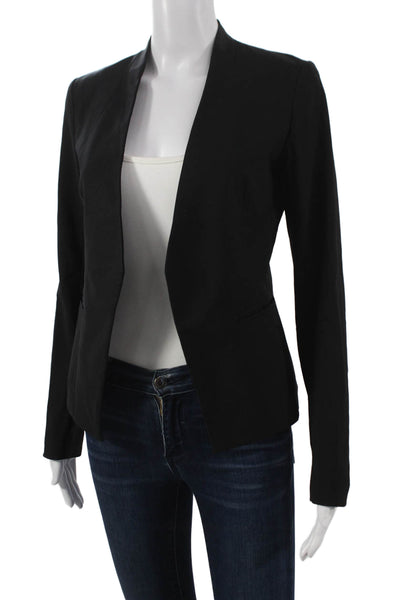 Theory Womens Blazer Black Wool Size 2