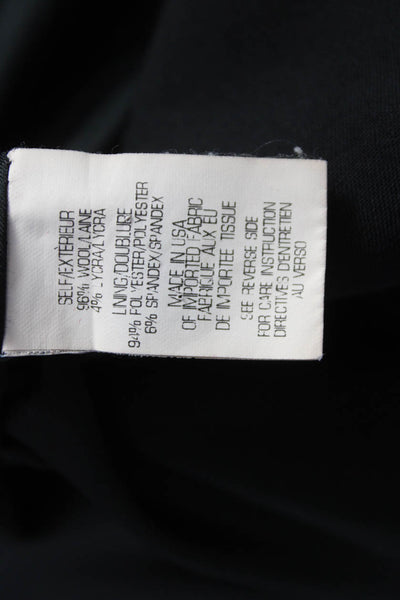 Theory Womens Blazer Black Wool Size 2