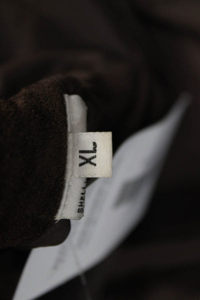 Barneys New York Unisex Adults Genuine Leather Brown Jacket Size XL