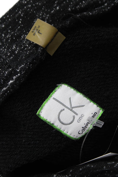 Calvin Klein Women Pullover Sweatshirt Black Cowl Neck Long Sleeve Size L