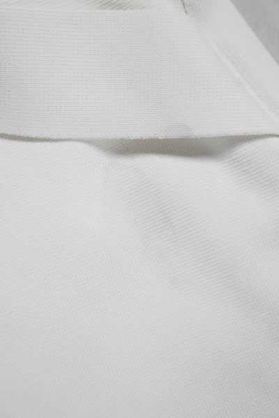Balmain Women Bandage Skirt White Knee Length Polyester Zip Size S