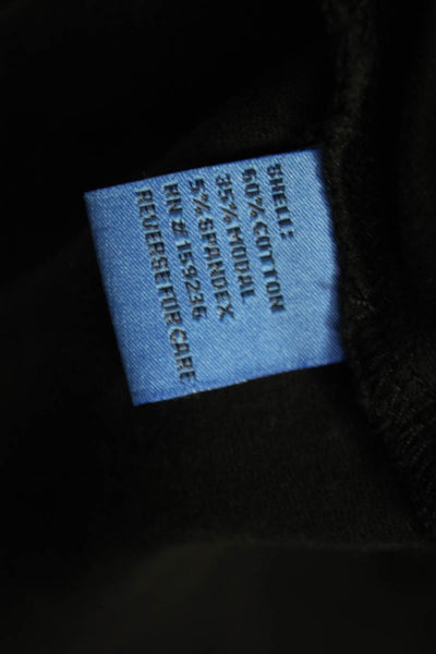 J. Mclaughlin Women Basic Black V-Neck Cotton Short Sleeve T-Shirt Size S