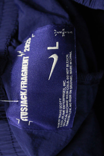 Cactusjack/Fragment Unisex Adults Track Pants Blue Nylon Pull On Size L