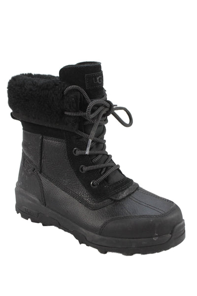 Ugg Womens Shearling Lined Winter Boots Black Size 5