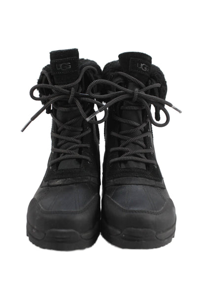 Ugg Womens Shearling Lined Winter Boots Black Size 5