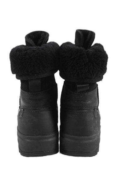 Ugg Womens Shearling Lined Winter Boots Black Size 5