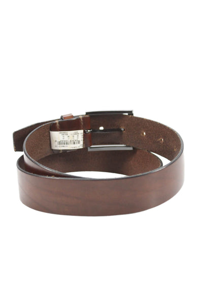 Boss Hugo Boss Mens Leather Buckle Belt Brown Size 32