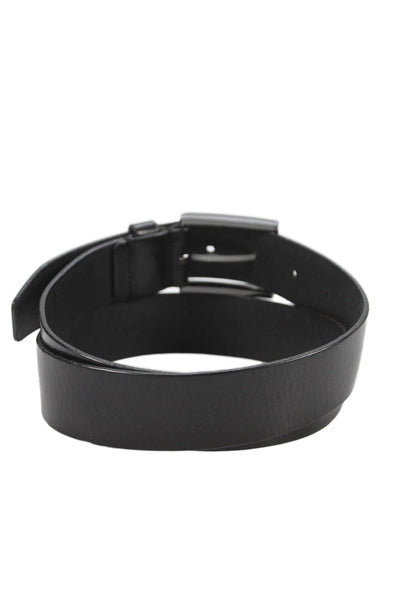 Boss Hugo Boss Mens Leather Buckle Belt Black Size 32