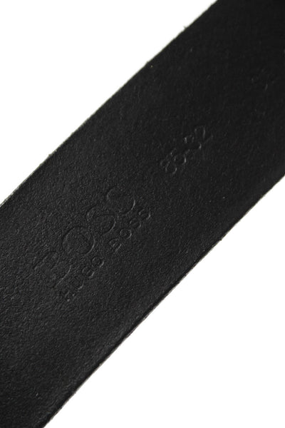 Boss Hugo Boss Mens Leather Buckle Belt Black Size 32