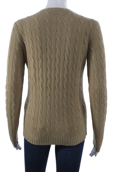 Ralph Lauren Black Label Women Beige Cashmere Pullover Size S
