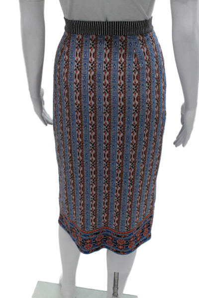 Akemi Kin Womens Multicolor Geometric Polyester Wrap Skirt Knee Length Size S